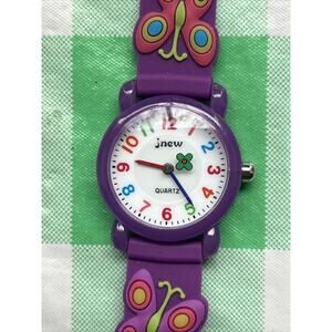 Jnew Butterfly Style Band Kids Quartz Watch